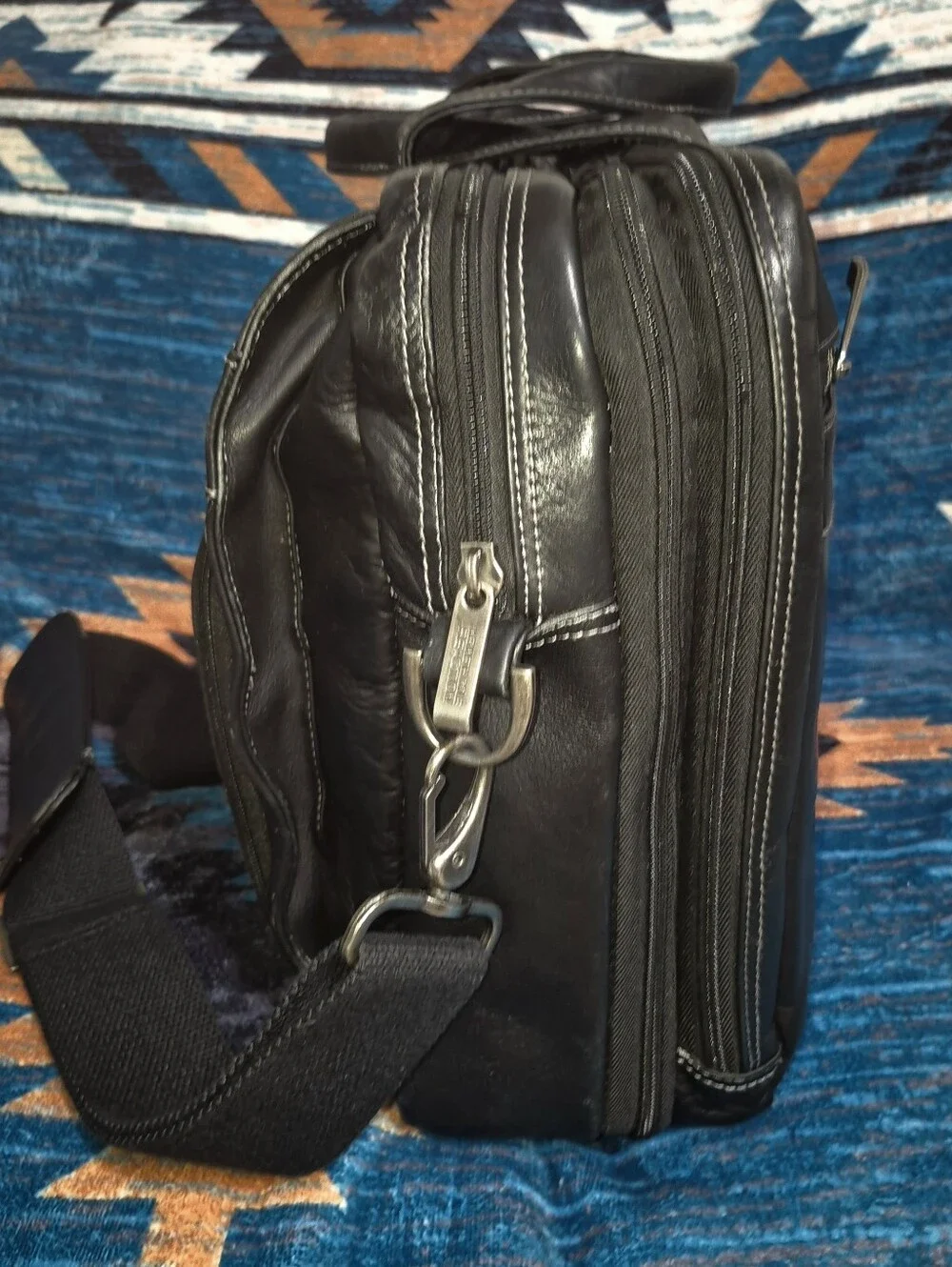 🔥Kenneth Cole REACTION 'Out of the Bag' Manhattan Colombian Leather 15.6